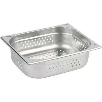 Dóza na potraviny Nerezová gastronádoba APS GN 1/2 děrovaná, 325x265 mm, výška 65 mm
