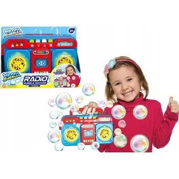 Obraz Bublifukové rádio se světlem a hudbou modré