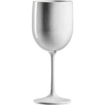 Sklenice Plastová sklenice na víno - 480 ml BÍLÁ