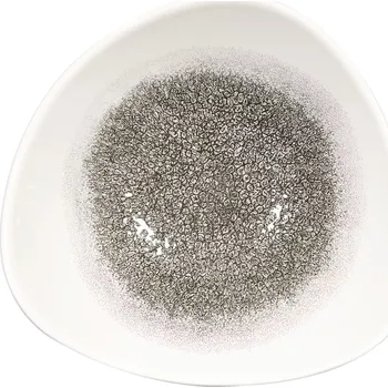 Talíř CHURCHILL Raku Quartz Black hluboký talíř, organický, ø: 185 mm