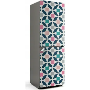 Fototapeta Dekorativní Samolepicí na Lednici - Geometrický Vzor s Kruhy