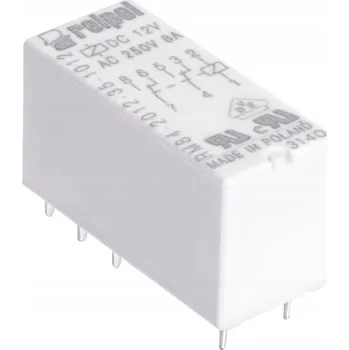 Relé Miniaturní relé 2P 12V AC 8A rozteč 5mm PCB AgNi RM84-2012-35-5012 8