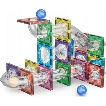 ostatní stavebnice Magnetická stavebnice Kuličkodráha 53 ks