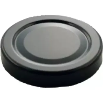 Víčko na zavařovací sklenici Šroubovací víčko Gastro 82 mm, černé, vysoký okraj