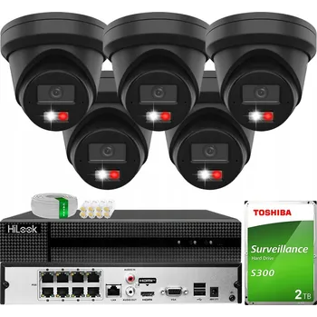 Bezpečnostní kamera Monitorovací sada 6MPx 5x DS-2CD2363G2-LI2U BLACK AcuSense Hikvision 2TB