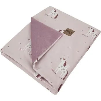 Dětská deka EKO Deka bavlněná oboustranná podšitá velvet Unicorn 100x80cm