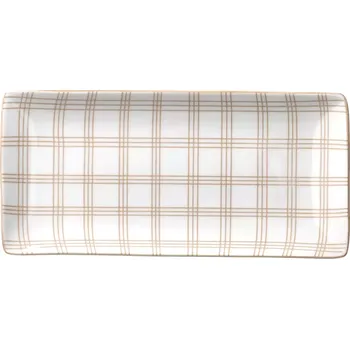 Talíř TOGNANA Talíř mělký, výška: 30 mm, délka: 250 mm, šířka: 120 mm, béžový