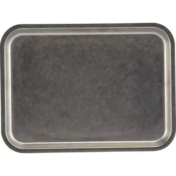 FINE 2 DINE Podnos, výška: 15 mm, délka: 220 mm, šířka: 160 mm, stříbrný