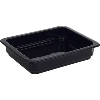 Dóza na potraviny Porcelánová gastronádoba APS GN 1/2-60 mm, černý