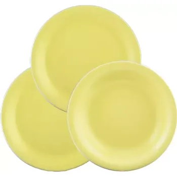 Talíř Sada talířů 12-dílná Lilien Daisy, žlutá