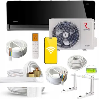 Klimatizace Klimatizace ROTENSO VERSU černá 3,5kW wifi dálkové ovládání chlazení topení