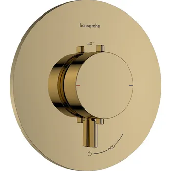 Vodovodní baterie Hansgrohe Ecostat Comfort S sprchová baterie pod omítku s termostatem zlatá 33714990