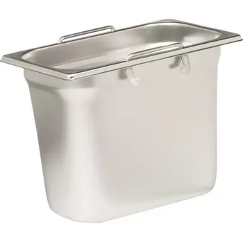 Dóza na potraviny Nerezová gastronádoba s uchem Rieber GN 1/4, 265x162 mm, výška 200 mm