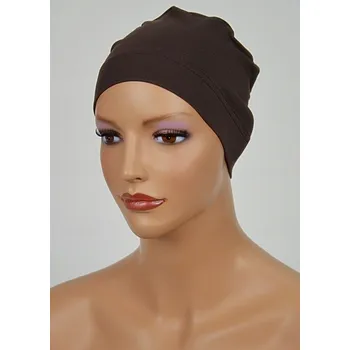 Čepice Eva Design turban hnědý, univerzální velikost