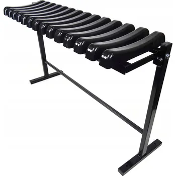 Zahradní lavice Hřbitovní lavička Derton 90 cm, ocelová, 14 žeber