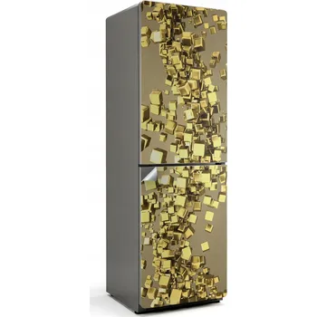 Fototapeta Omyvatelná Samolepicí nálepka na ledničku do kuchyně Dynamické 3D bloky