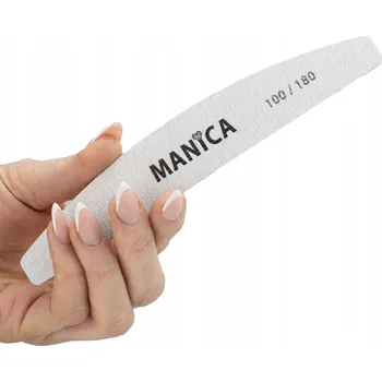 MANICA PILNÍK NA NEHTY ŠEDÝ 100/180 PŮLMĚSÍC 1 KS