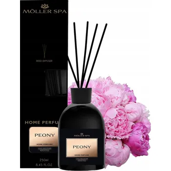 Osvěžovač vzduchu Difuzér Pivoňka 250 ml Tyčinky Luxusní a dlouhotrvající vůně do domácnosti