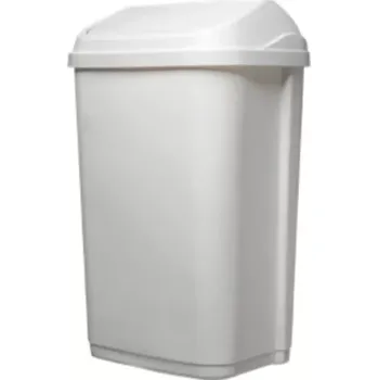 Odpadkový koš Koš s otočným víkem 10 l, bílý
