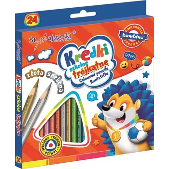 Pastelka Bambino školní pastelky 24 barev trojhranné