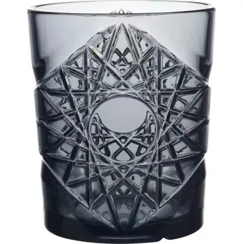 Sklenice Polykarbonátová sklenice 350 ml, šedá s dekorem