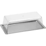 Servírovací tác s poklopem na královský chlebíček APS 33x16,5 cm