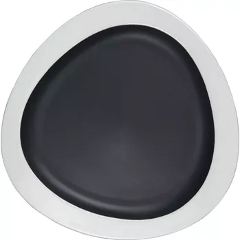 Talíř LE COQ Persephone Talíř mělký, průměr: 155 mm, černá/bílá