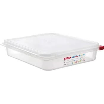 Dóza na potraviny ARAVEN Gastronádoba s víkem GN 1/2, PP, hloubka: 65 mm, objem: 4 L, hermetická