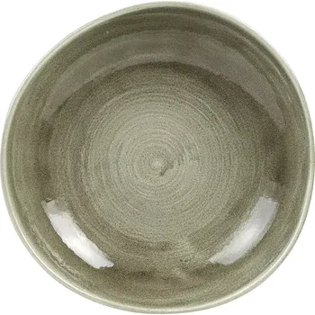 Talíř CHURCHILL Stonecast Burnished Green hluboký talíř, organický, ø: 253 mm