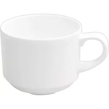 CHURCHILL Alchemy Bílá Kávový šálek, objem: 0,206 litru, stohovatelný