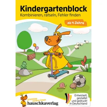 První čtění Kindergartenblock ab 4 Jahre - Kombinieren, rätseln, Fehler finden: Bunter Rätselblock - Sinnvolle Beschäftigung die Spaß macht – Ulrike Maier,Sabine Dengl,Birgit Maier (DE)