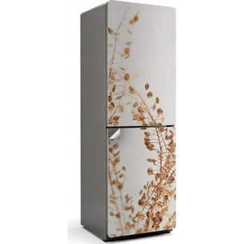 Fototapeta Moderní Maskovací Nálepka na Lednici – Jemné listy v kompozici