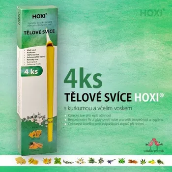 Tělové svíce HOXI NATURE - v krabičce 4 ks