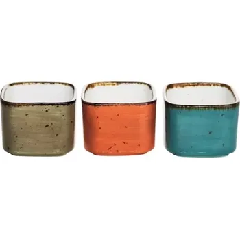 Miska hranatá Cosy&Trendy Brisbane 5,8x5,8 cm, různé barvy