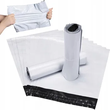 Obálka Plastové obálky 450x550 mm SADA 50 ks bílé, odolné, velké