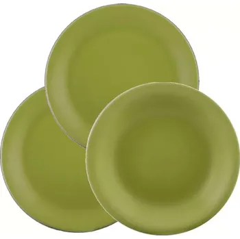 Talíř Sada talířů 12-dílná Lilien Daisy, zelená
