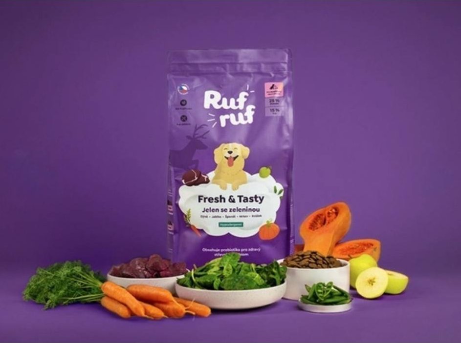 RUFRUF Fresh & Tasty jelení se zeleninou 12kg