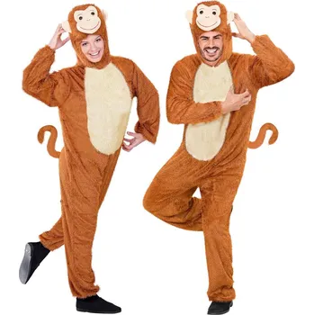 Karnevalový kostým Overal opice pro dospělé - M/L - pro výšku 175 cm