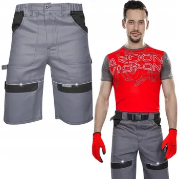 Pánské kraťasy Krátké Kraťasy kraťasy Ochranné kraťasy do práce na léto 100% Bavlna vel. 62