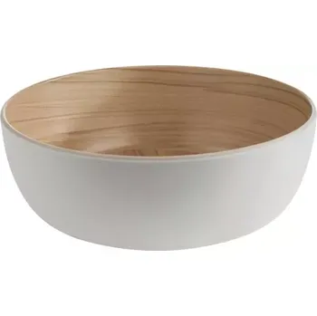 Servírovací miska APS Frida 4,7 l, dřevo/bílá