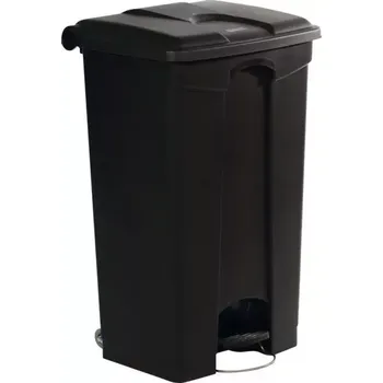 Odpadkový koš Plastový pedálový koš 90 l, černý