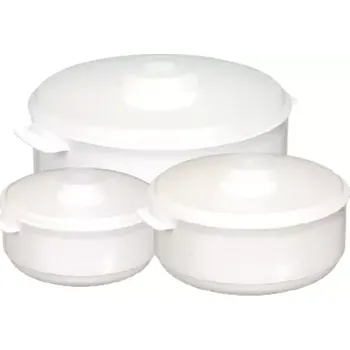 Dóza na potraviny Sada nádob do mikrovlnné trouby 3 ks