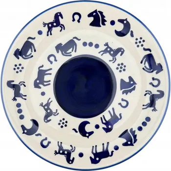 Talíř Mělký talíř na oběd/snídani Koně koníci 21,5 cm GZ58 Bolesławiec