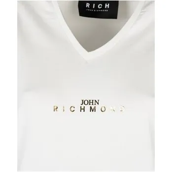 Pánské tričko John Richmond T-Shirt HWP25045TS Bílá Regular Fit S