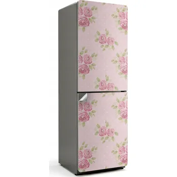 Fototapeta Dekorativní Samolepicí Nálepka na Lednici – Květinový vzor s lístky