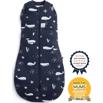 Zavinovačka ERGOPOUCH Zavinovačka a vak na spaní 2v1 Cocoon Whale 3-6 m, 6-8 kg, 2,5 tog