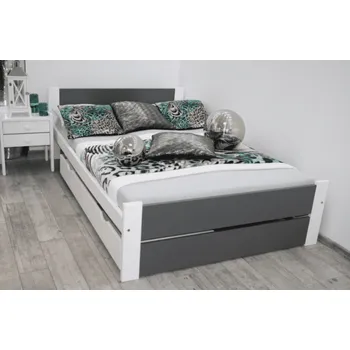 Postel Elvisia Postel LEA s matrací a roštem | 90 x 200 cm Barva: Šedá