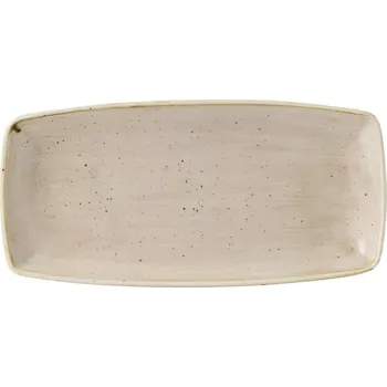 Talíř CHURCHILL Stonecast Ořechová smetana Mělký talíř, obdélníkový, délka: 345 mm