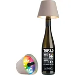 Stolní LED lampa na láhev Sompex Top 2.0 14 cm, písková