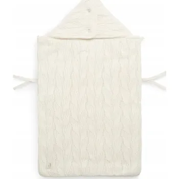 Fusak Jollein teplý fusak do kočárku a autosedačky SPRING KNIT Ivory